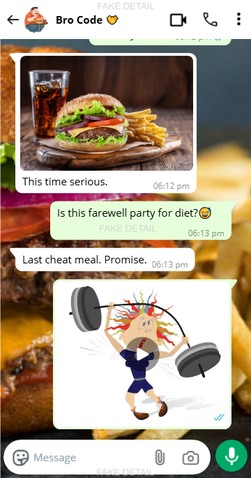 Friend funny chat image